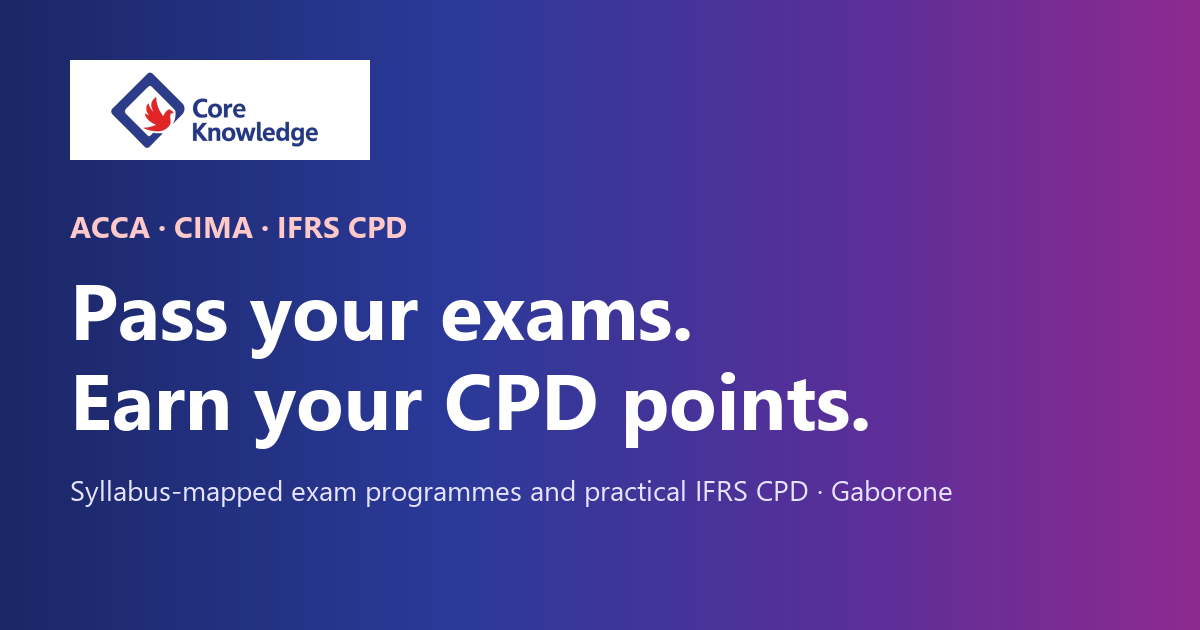 CPD (IFRS) pathway | CoreKnowledge